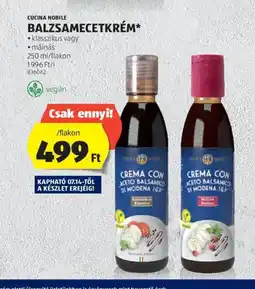 ALDI CUCINA NOBILE BALZSAMECETKRÉM 250ml ajánlat
