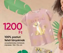 Pepco 100% pamut felső lányoknak ajánlat