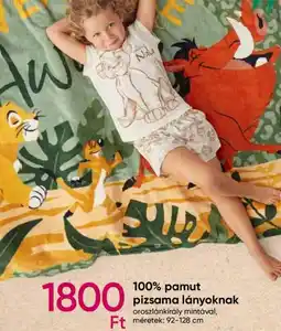 Pepco 100% pamut pizsama lányoknak ajánlat