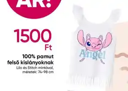 Pepco 100% pamut felső kislányoknak ajánlat