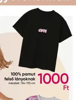Pepco 100% pamut felső lányoknak ajánlat
