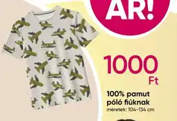 Pepco 100% pamut póló fiúknak ajánlat