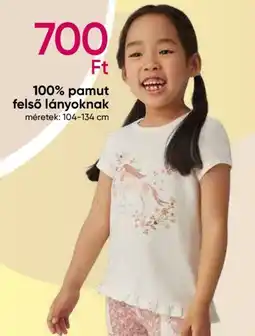 Pepco 100% pamut felső lányoknak ajánlat