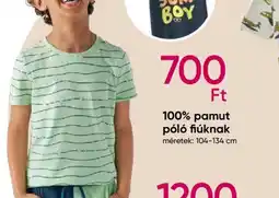 Pepco 100% pamut póló fiúknak ajánlat