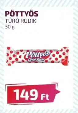 CBA PÖTTYÖS TÚRÓ RUDIK 30 g ajánlat