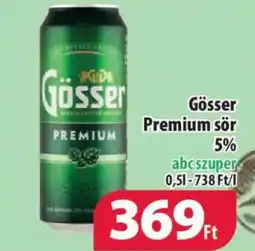 Coop Gösser Premium sör 0,5l ajánlat