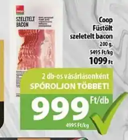 Coop Coop Füstölt szeletelt bacon 200g ajánlat