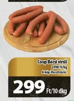 Coop Coop Bécsi virsli 10dkg ajánlat