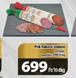 Coop Pick Rákóczi szalámi 10dkg ajánlat
