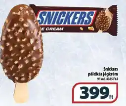 Coop Snickers pálcikás jégkrém 91 ml ajánlat