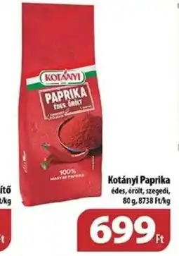 Coop Kotányi Paprika 80g ajánlat