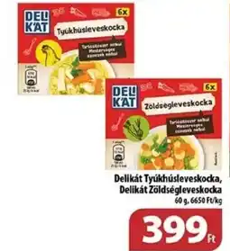 Coop Delikát Tyúkhúsleveskocka, Delikát Zöldségleveskocka 60 g ajánlat
