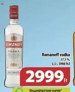 Coop Romanoff vodka 0,5l ajánlat