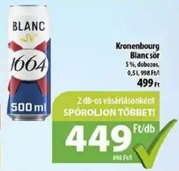 Kronenbourg Blancsör 0,5l