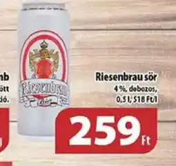 Coop Riesenbrau sör 0,5l ajánlat
