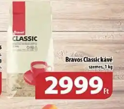 Coop Bravos Classic kávé szemes, 1 kg ajánlat