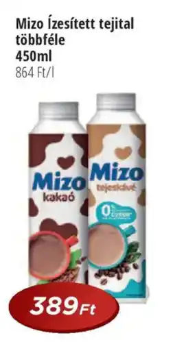 Real Mizo ízesített tejital többféle 450ml ajánlat