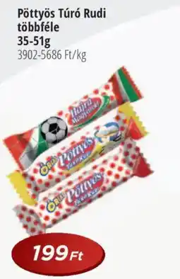 Real Pöttyös Túró Rudi többféle 35-51g ajánlat