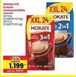 Spar Mokate XXL instant kávéspecialitás 24x14g ajánlat