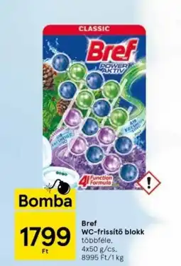 Tesco Bref WC-frissítő blokk ajánlat