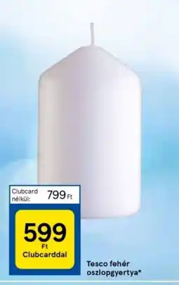 Tesco Tesco fehér oszlopgyertya ajánlat