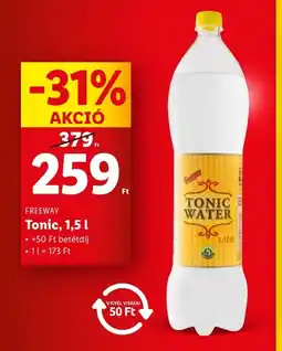 Lidl FREEWAY Tonic, 1,5l ajánlat