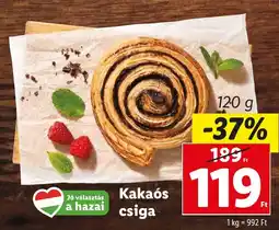 Lidl Kakaós csiga 120g ajánlat