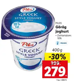 Lidl PILOS Görög joghurt 400g ajánlat