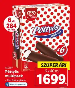 Lidl ALGIDA Pöttyös multipack 6x40ml ajánlat
