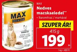 MAX Nedves macskaeledel 415g