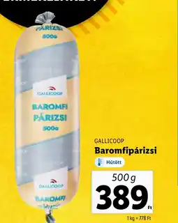 Lidl GALLICOOP Baromfipárizsi 500g ajánlat