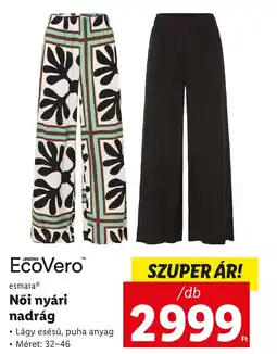 Lidl esmaraⓇ Női nyári nadrág ajánlat