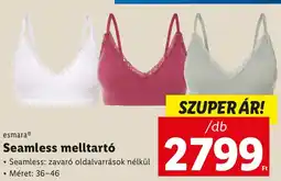 Lidl esmaraⓇ Seamless melltartó ajánlat