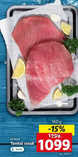Lidl BIOMAR Tonhal steak 160g ajánlat