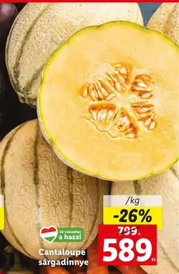 Cantaloupe sárgadinnye