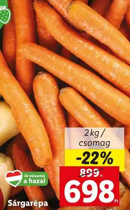 Lidl Sárgarépa ajánlat