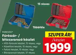 Lidl PARKSIDE® Fúrószár- / bitcsavarozó készlet ajánlat