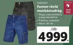 Lidl PARKSIDE® Farmer rövid munkásnadrág ajánlat
