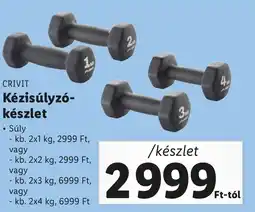 Lidl CRIVIT Kézisúlyzó- készlet ajánlat