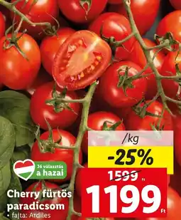 Lidl Cherry fürtös paradicsom ajánlat