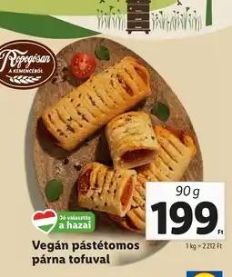 Lidl Vegán pástétomos párna tofuval 90g ajánlat