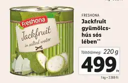 Lidl FRESHONA Jackfruit gyümölcs- hús sós lében 220g ajánlat