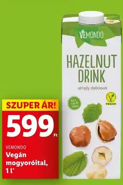 Lidl VEMONDO Vegán mogyoróital, 1 l ajánlat