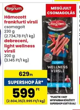 Spar Hámozott frankfurti virsli 230g ajánlat