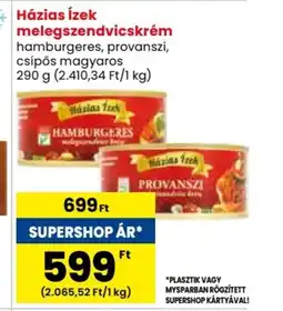 Házias ĺzek melegszendvicskrém 290g