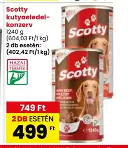 Spar Scotty kutyaeledel- konzerv 1240 g ajánlat