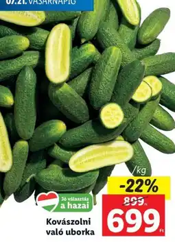 Lidl Kovászolni való uborka ajánlat