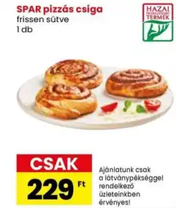 Spar SPAR pizzás csiga ajánlat