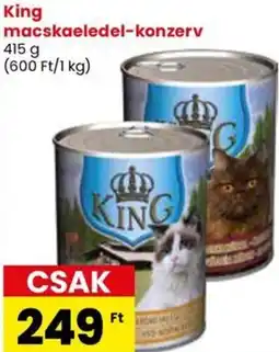 Spar King macskaeledel-konzerv 415g ajánlat