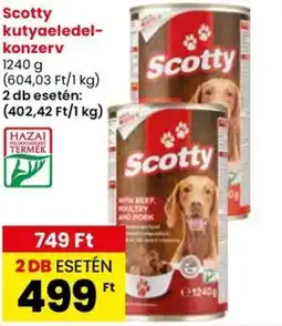 Spar Scotty kutyaeledel- konzerv 1240 g ajánlat